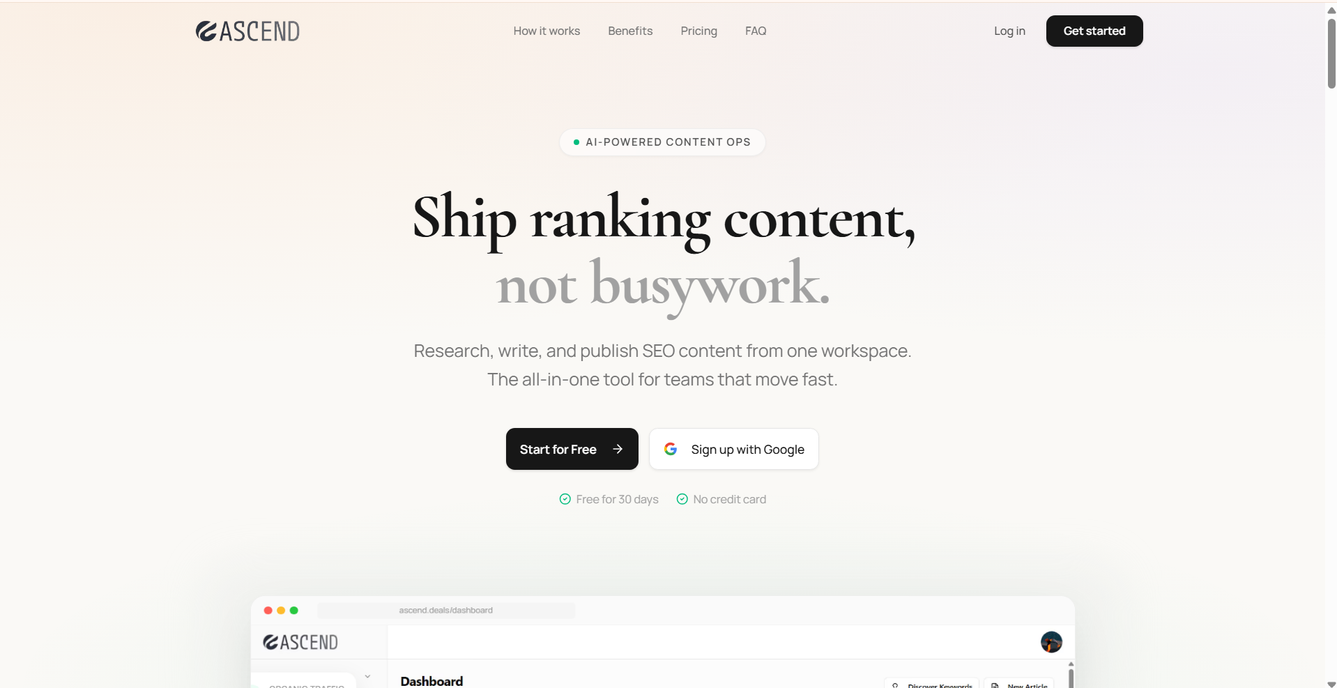 Ascend - AI Content Marketing Hub